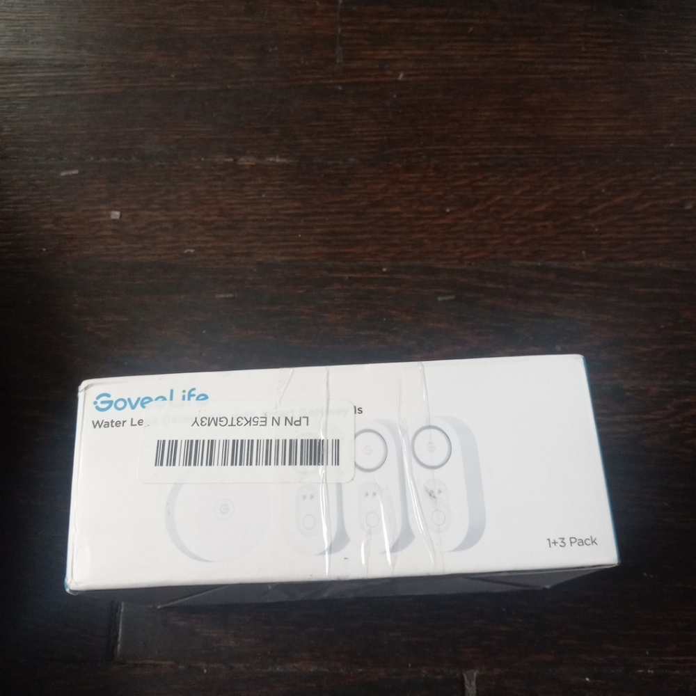 Govee Water Leak Detector 1s Wi-Fi Smart Gateway H5059+H5044 White Used.